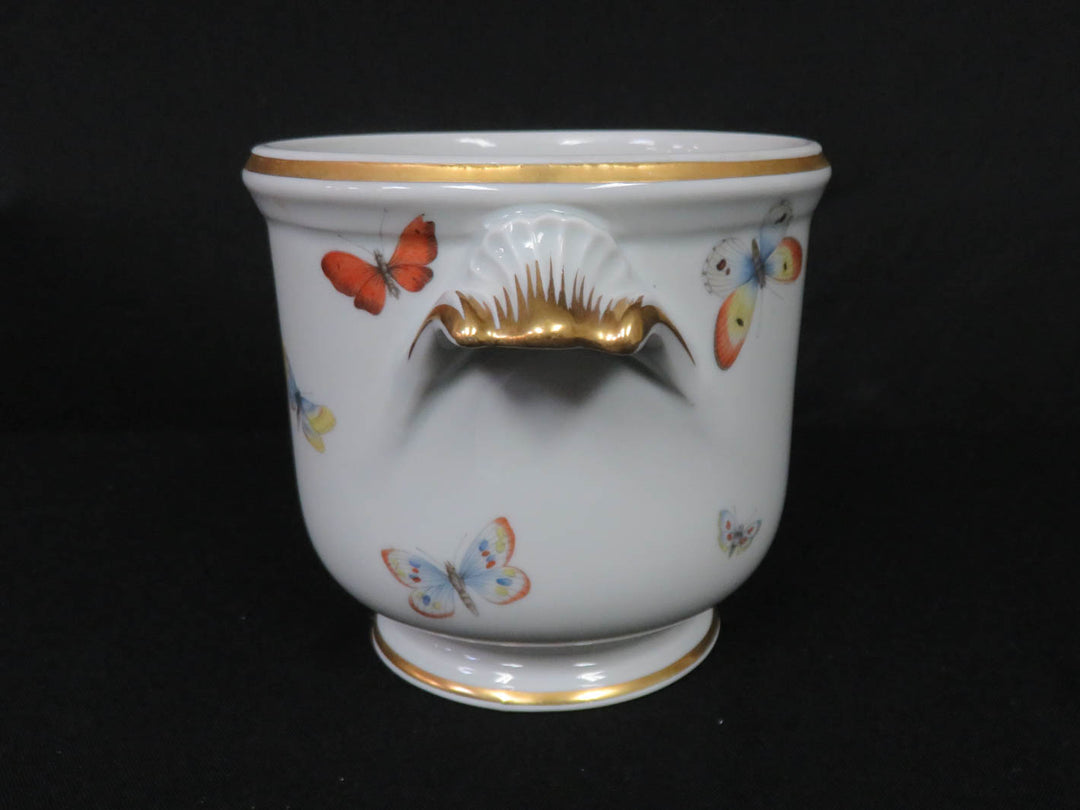 Limoges Butterfly Cachepot