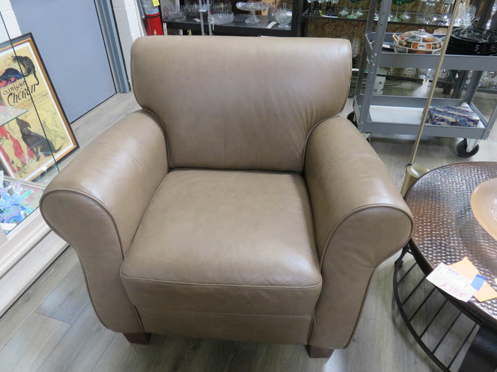 Brown Leather Arm Chair