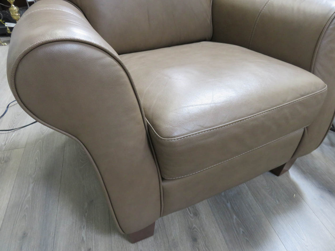 Brown Leather Arm Chair