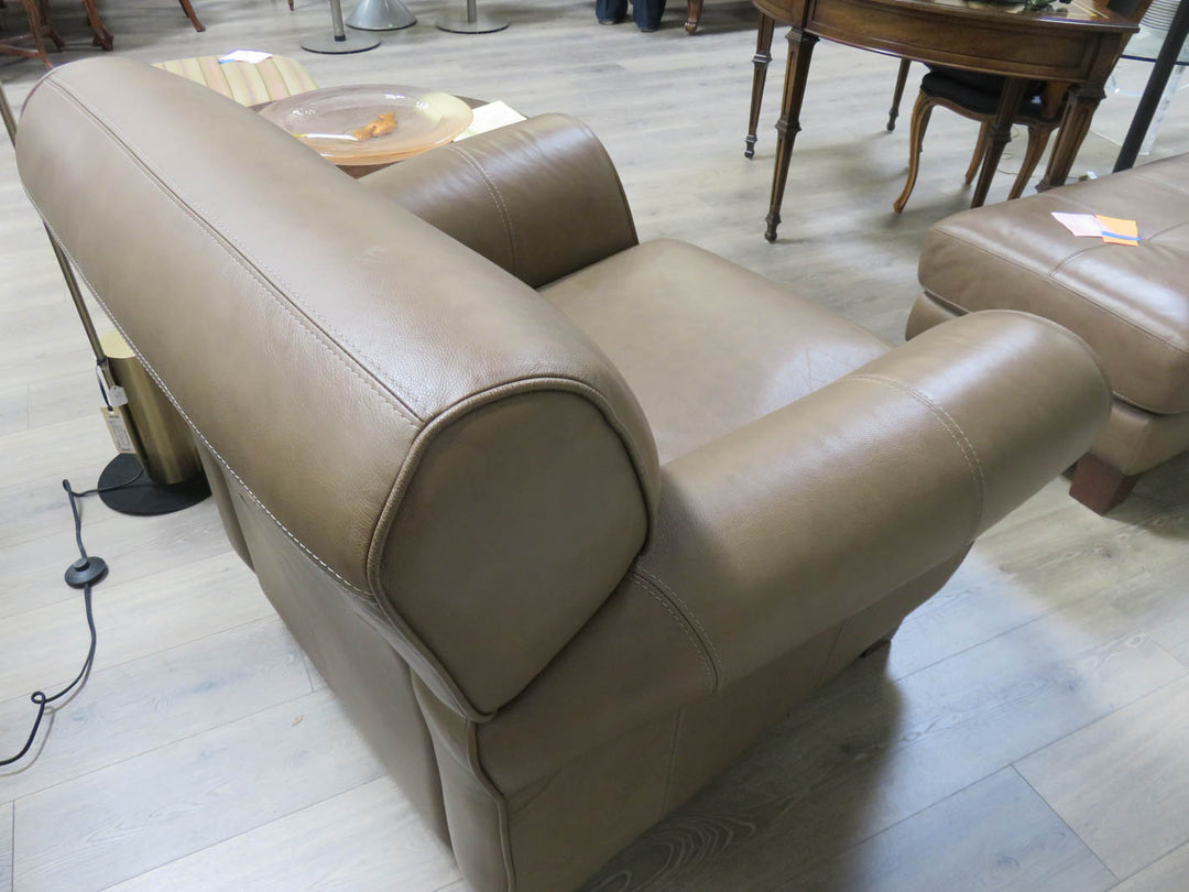 Brown Leather Arm Chair