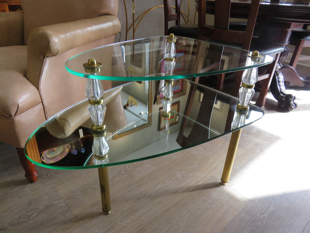 Mirrored & Glass End Table