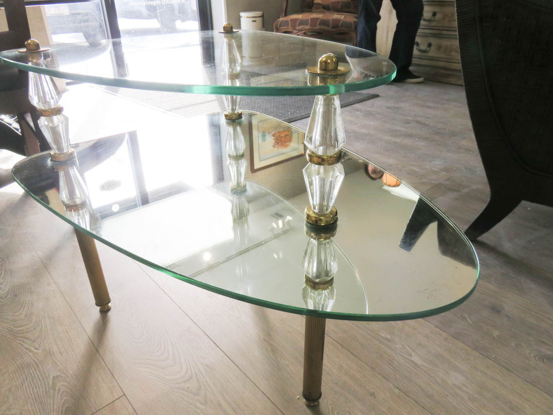 Mirrored & Glass End Table