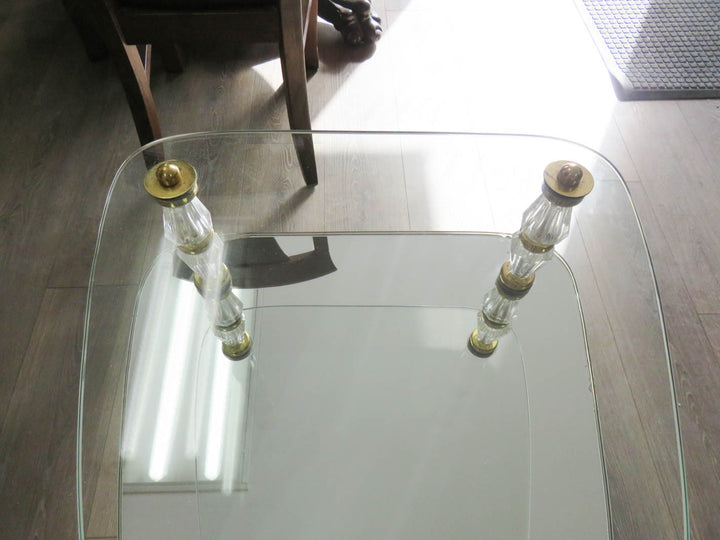 Mirrored & Glass End Table