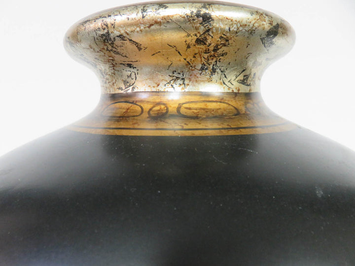 Black and Gold Floor Vase