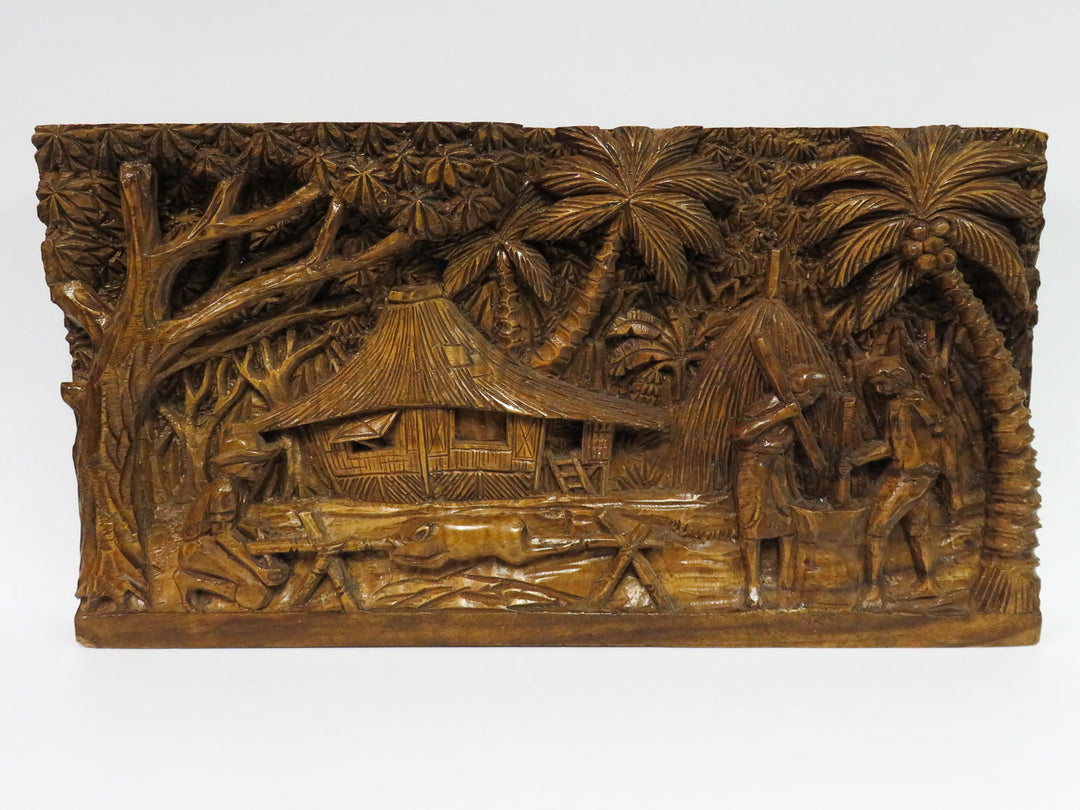 Wood Carved Panel