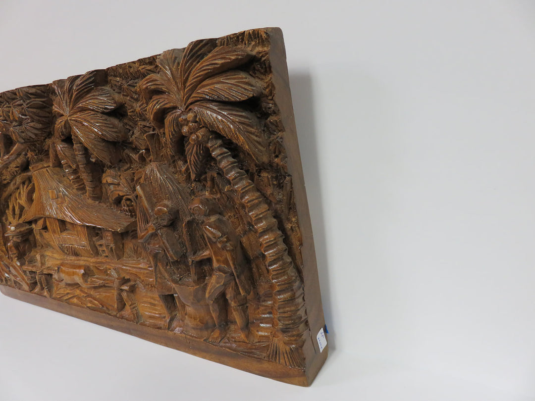 Wood Carved Panel