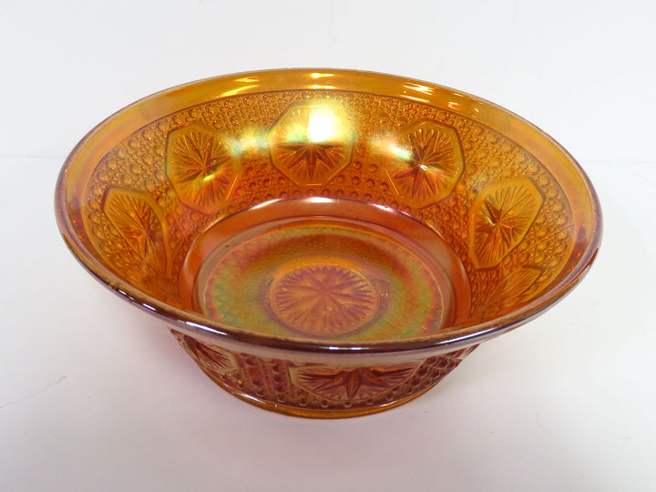 Marigold Carnval Glass Bowl