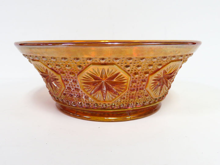 Marigold Carnval Glass Bowl