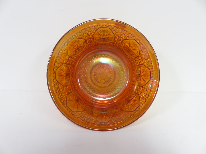 Marigold Carnval Glass Bowl