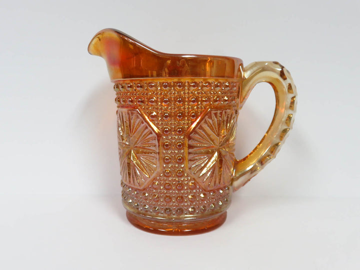 Marigold Carnival Glass Pitcher