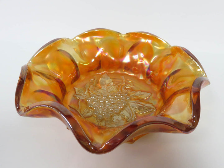 Marigold Carnival Glass Bowl