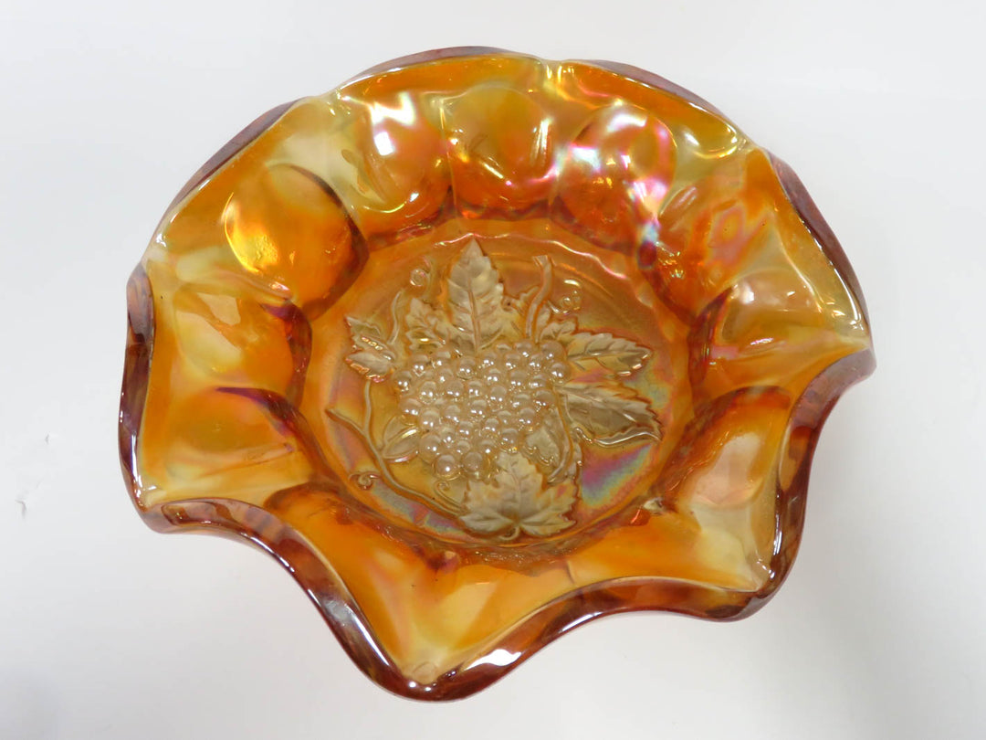 Marigold Carnival Glass Bowl