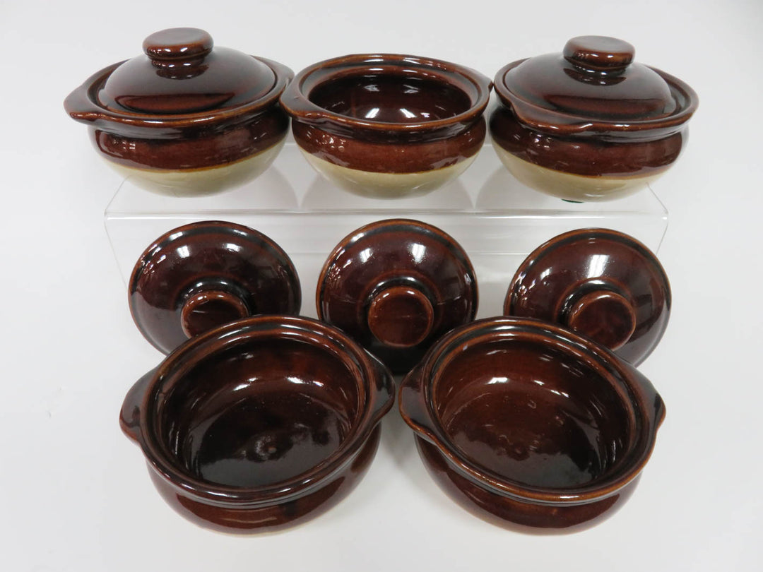 Individual Covered Bean Pots