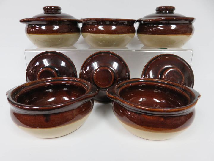 Individual Covered Bean Pots