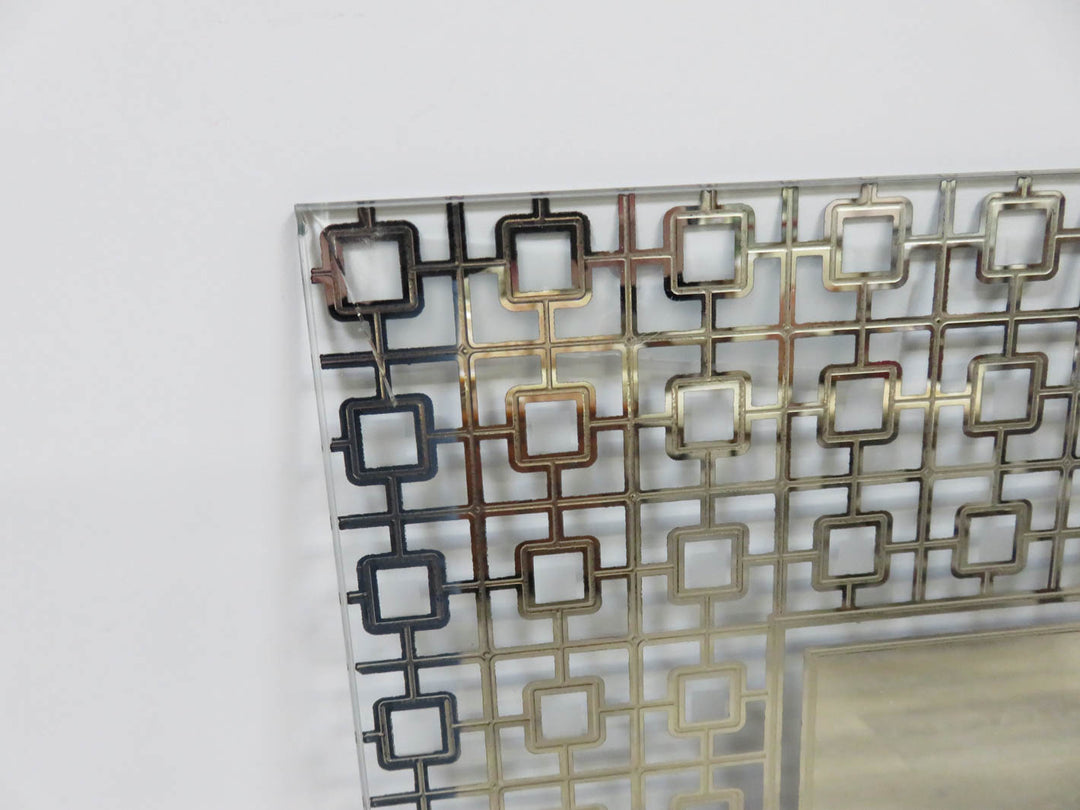 Etched Geometric Mirror