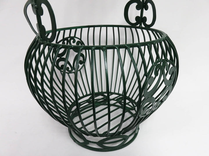 Hunter Green Metal Planter