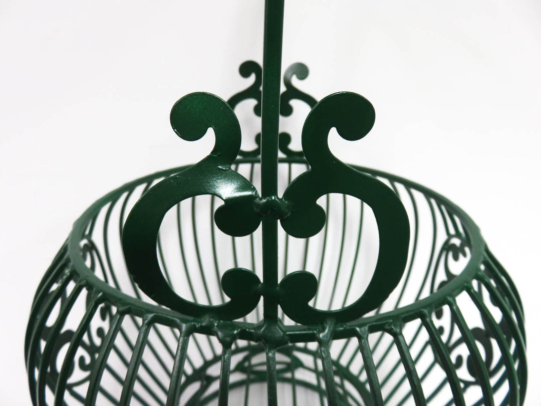 Hunter Green Metal Planter