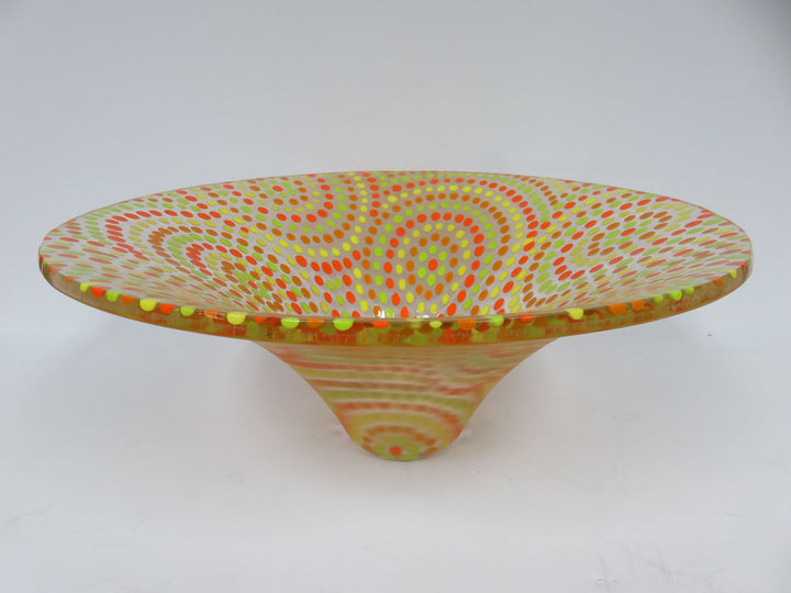 Geometric Neon Pattern Bowl