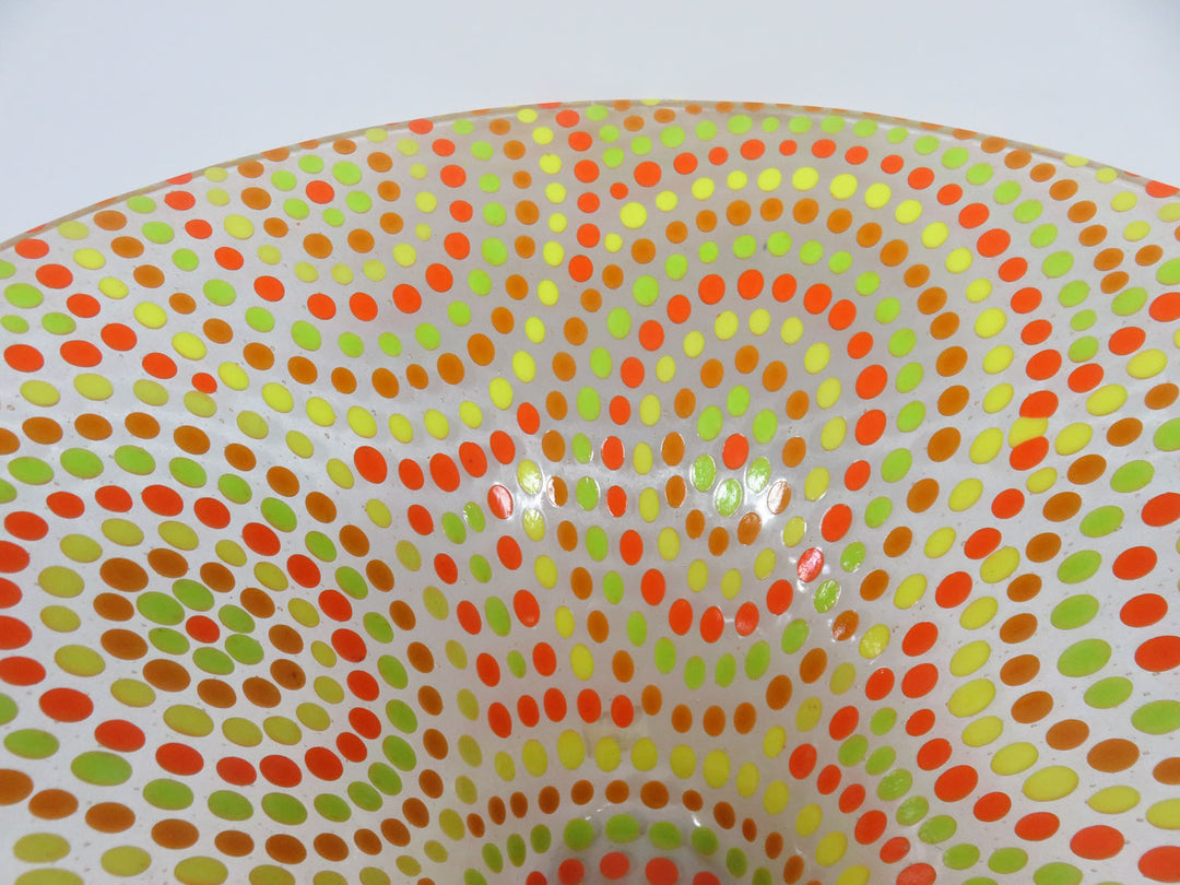 Geometric Neon Pattern Bowl
