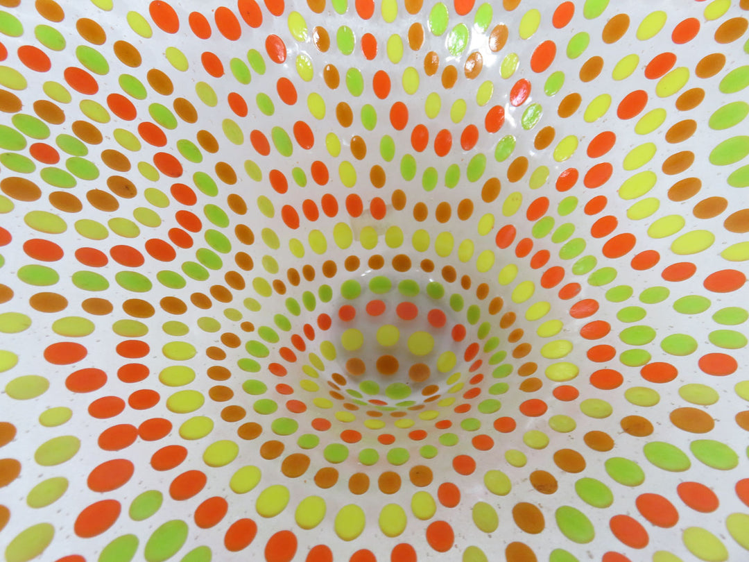 Geometric Neon Pattern Bowl