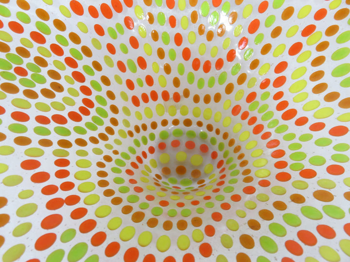 Geometric Neon Pattern Bowl