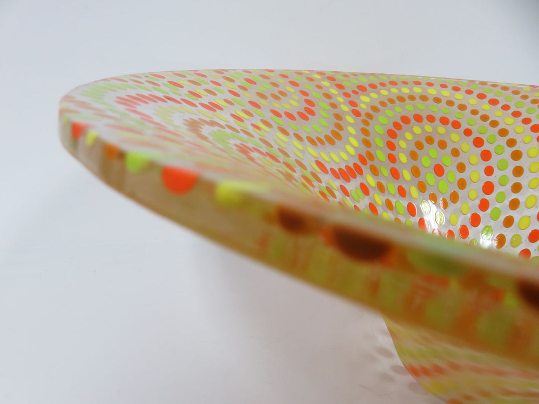 Geometric Neon Pattern Bowl