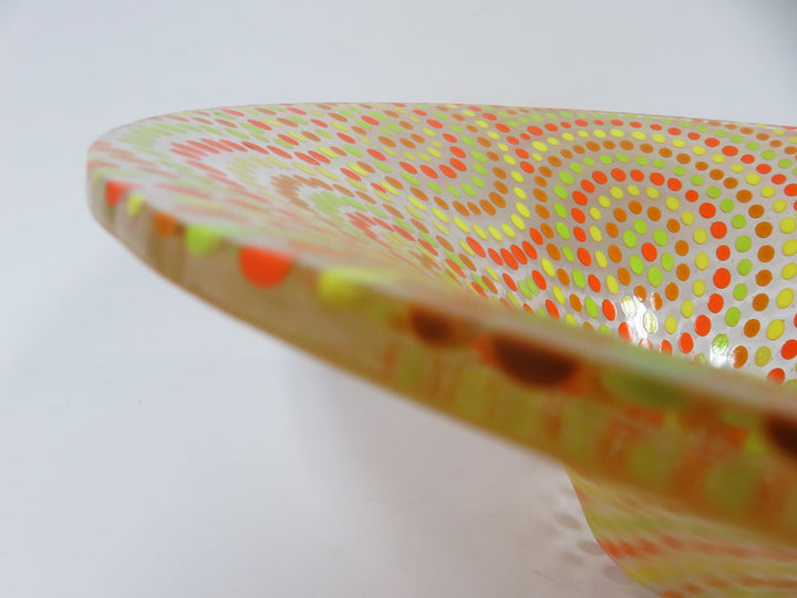 Geometric Neon Pattern Bowl