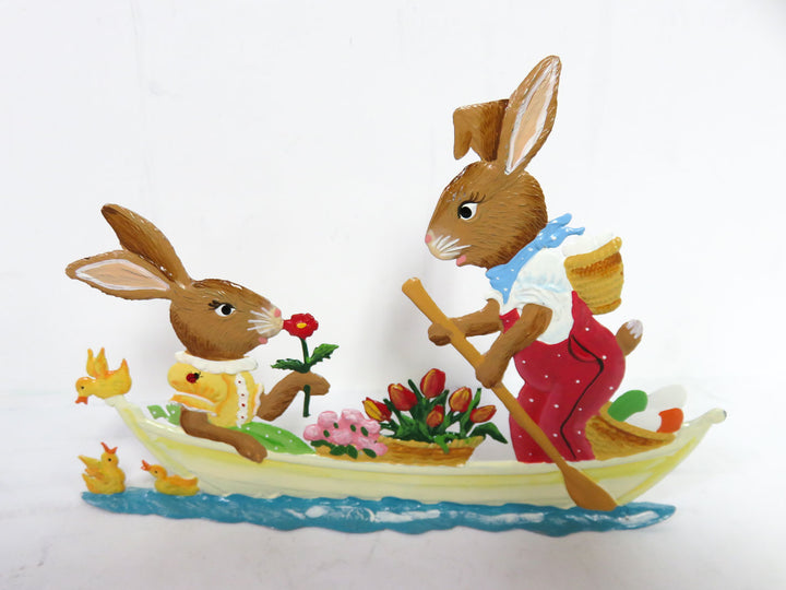 Wilhelm Schweizer "Bunny Couple in Boat"