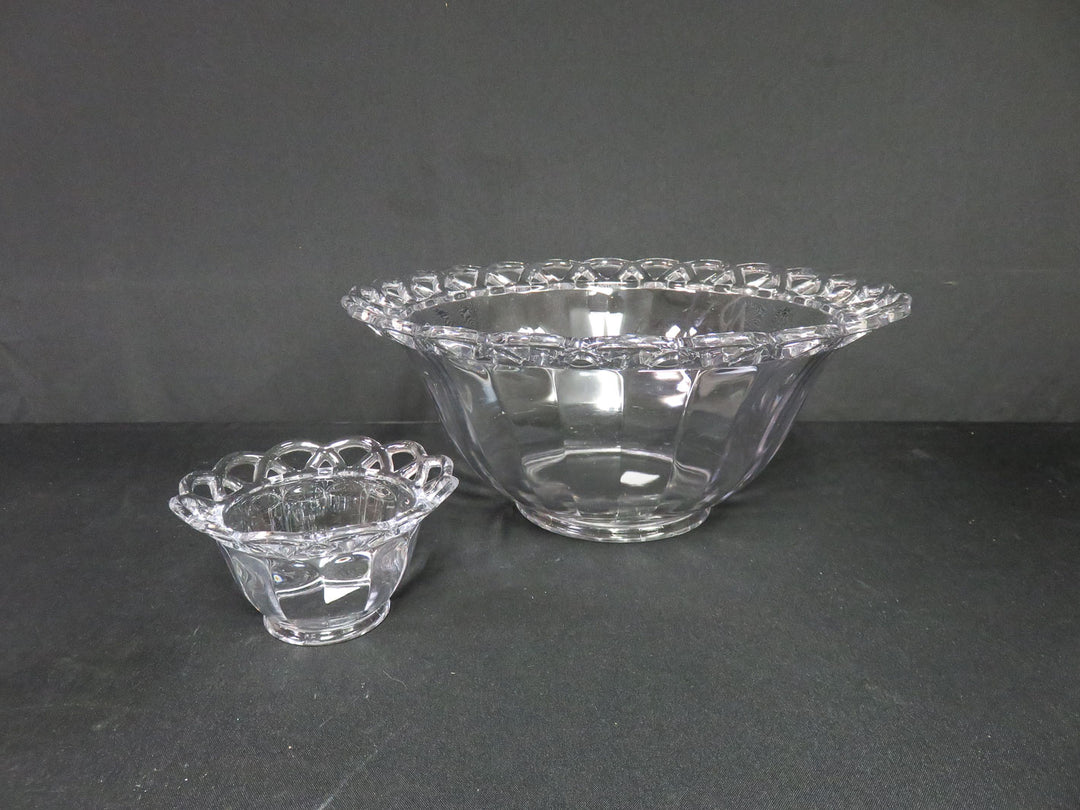 Clear "Crochet" Punch Bowl