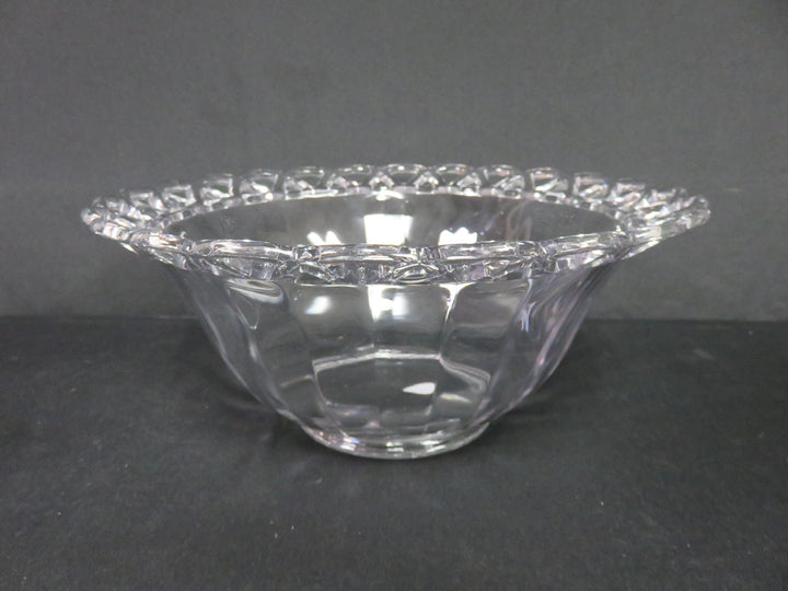 Clear "Crochet" Punch Bowl