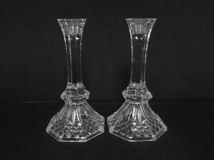Vintage Glass Candlesticks