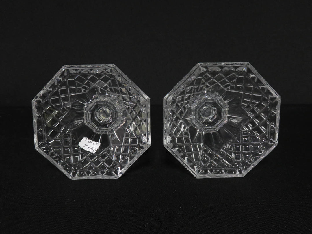 Vintage Glass Candlesticks