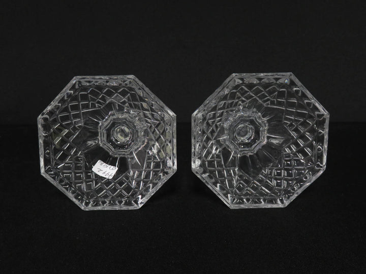 Vintage Glass Candlesticks