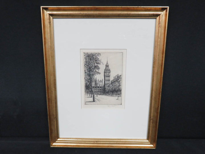 James Grant Signed Etching