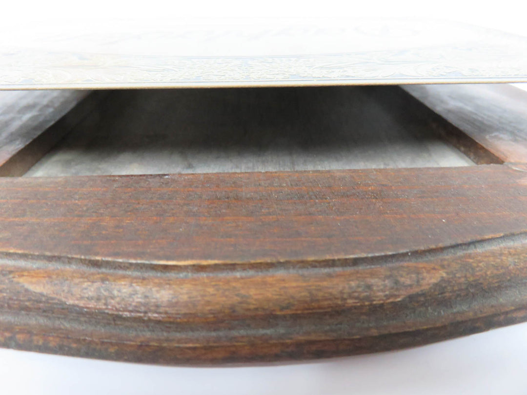 Brass and Wood Newspaper Holder