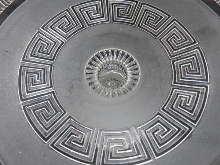 Victorian Frosted Glass Compote