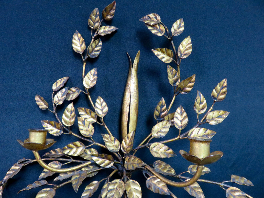 Gilded Metal Wall Sconce