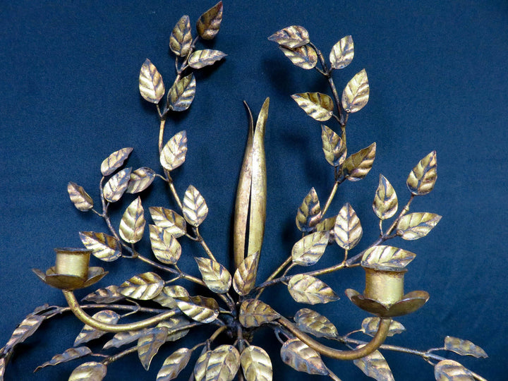 Gilded Metal Wall Sconce