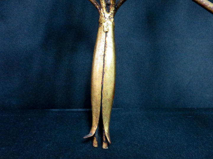 Gilded Metal Wall Sconce
