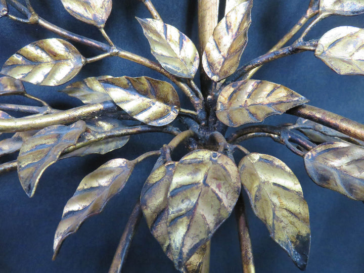 Gilded Metal Wall Sconce