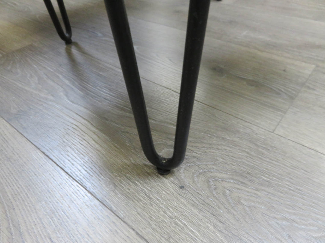 Industrial Style Wood End Table