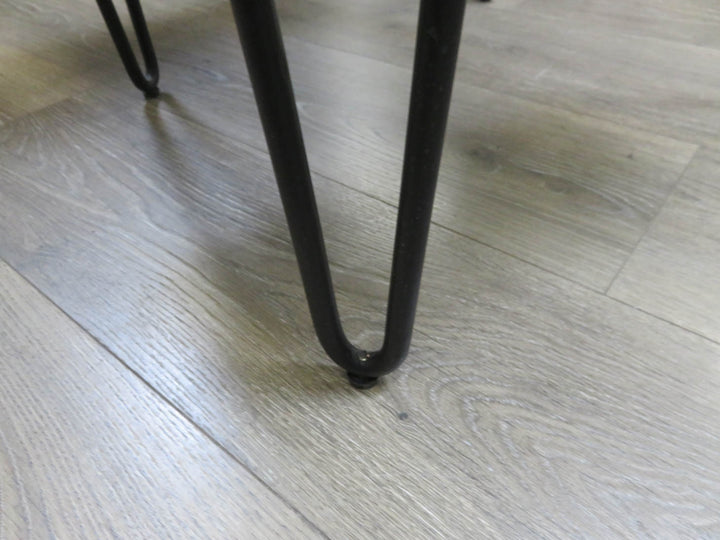 Industrial Style Wood End Table