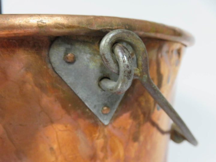 Copper Bucket With Wood Handle