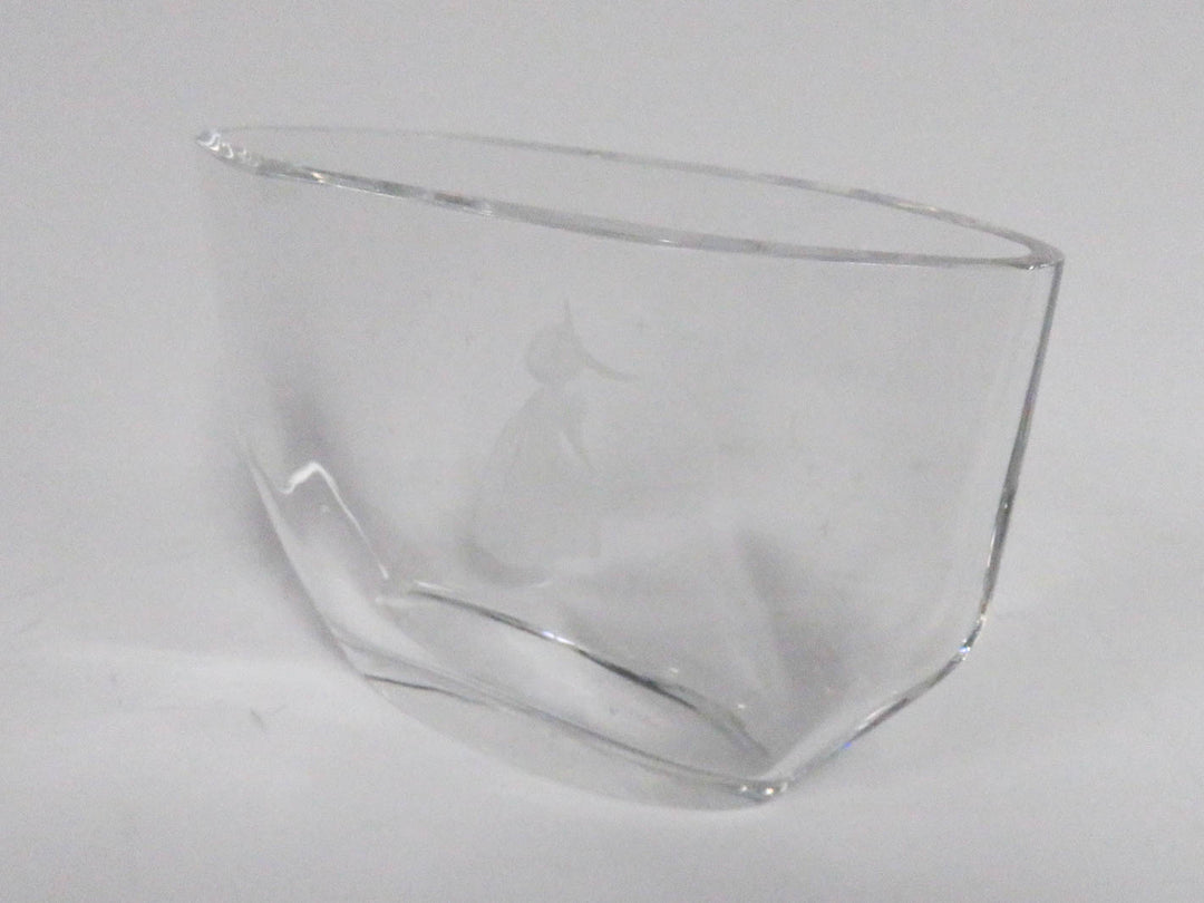 Orrefors Etched Vase
