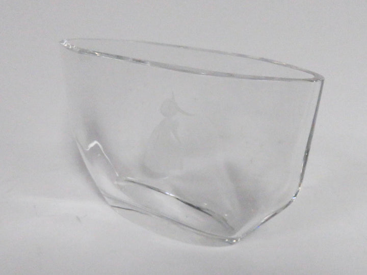 Orrefors Etched Vase