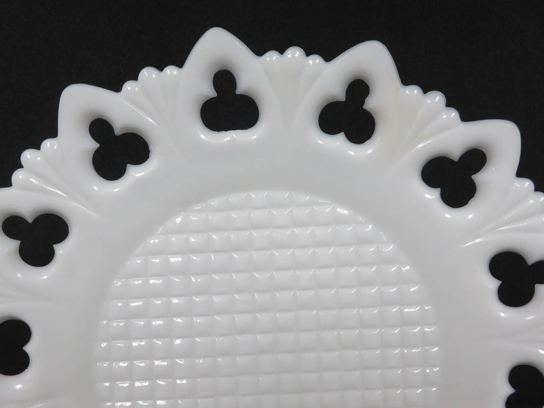 Antique Milk Glass Plate