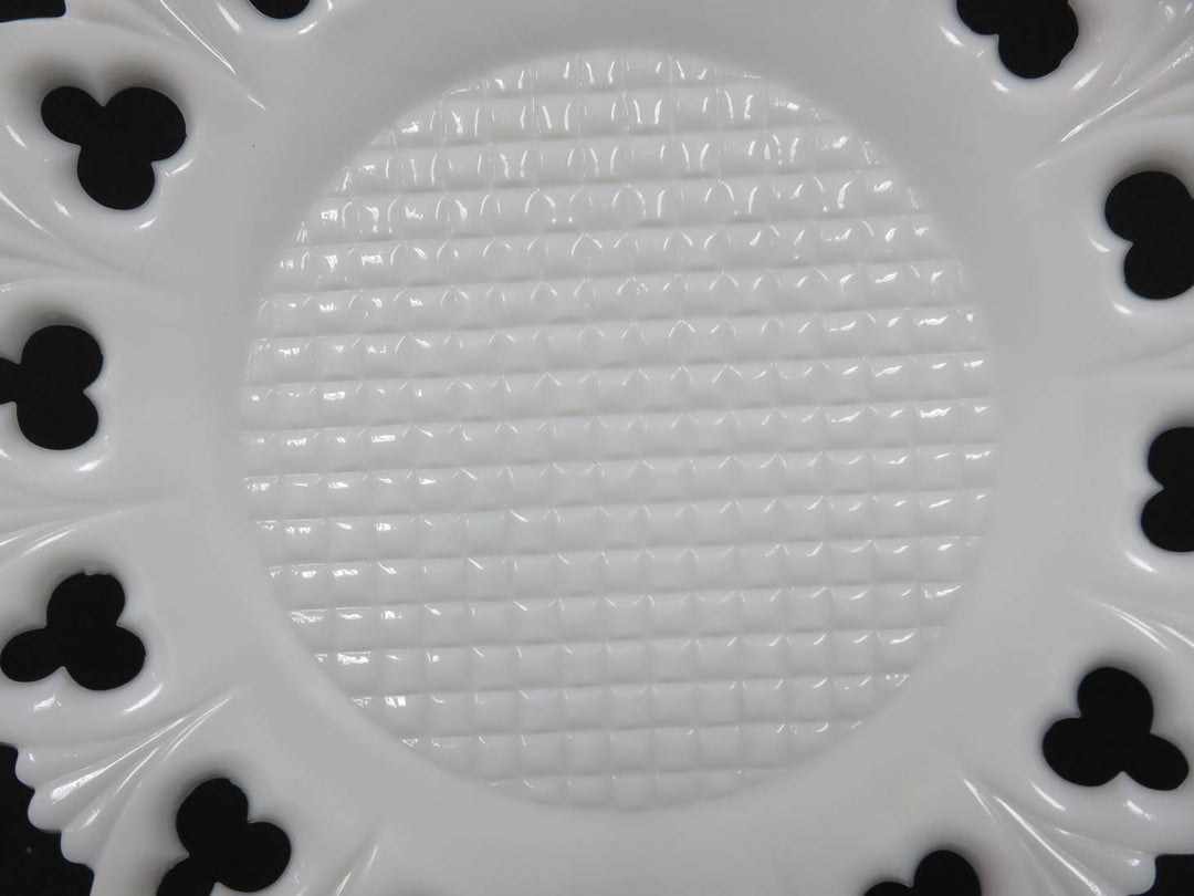Antique Milk Glass Plate