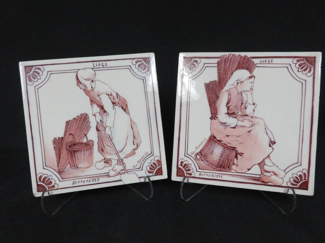 Vintage Belgium Sepia Tiles