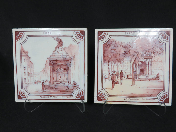 Vintage Belgium Sepia Tiles