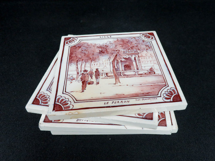 Vintage Belgium Sepia Tiles